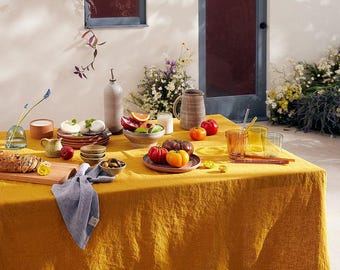 Nappe en coton de luxe : salle à manger élégante, mariage, cadeau d'anniversaire