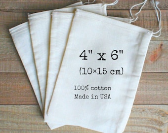 Cloth favor bags, 4x6, set of 25 unprinted natural cotton drawstring bags, party favor bags, gift bags, muslin favor bags, product packaging