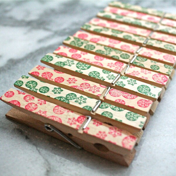 Christmas Clothespin Etsy