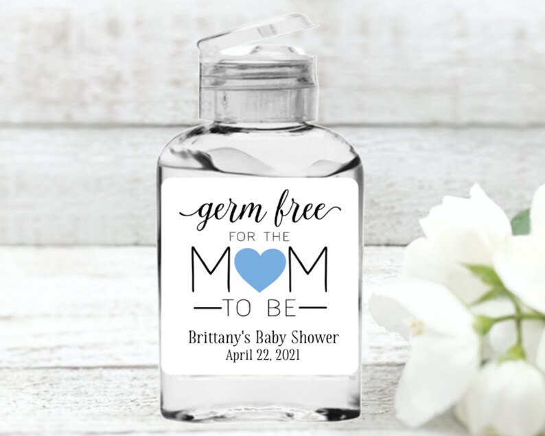 Baby Shower Favor Labels 20 Personalized Mini Sanitizer Etsy
