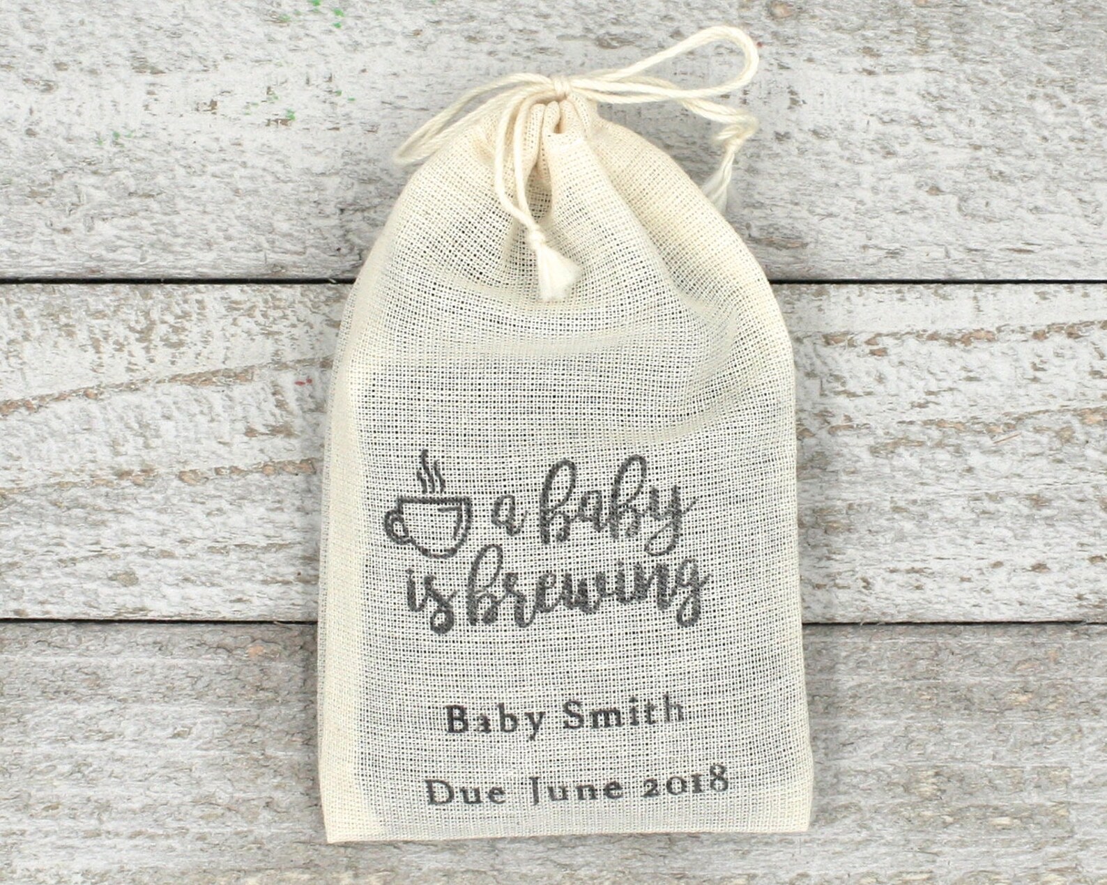 Personalized Baby Shower Favor Bags Cloth Favor Bags A Baby Etsy