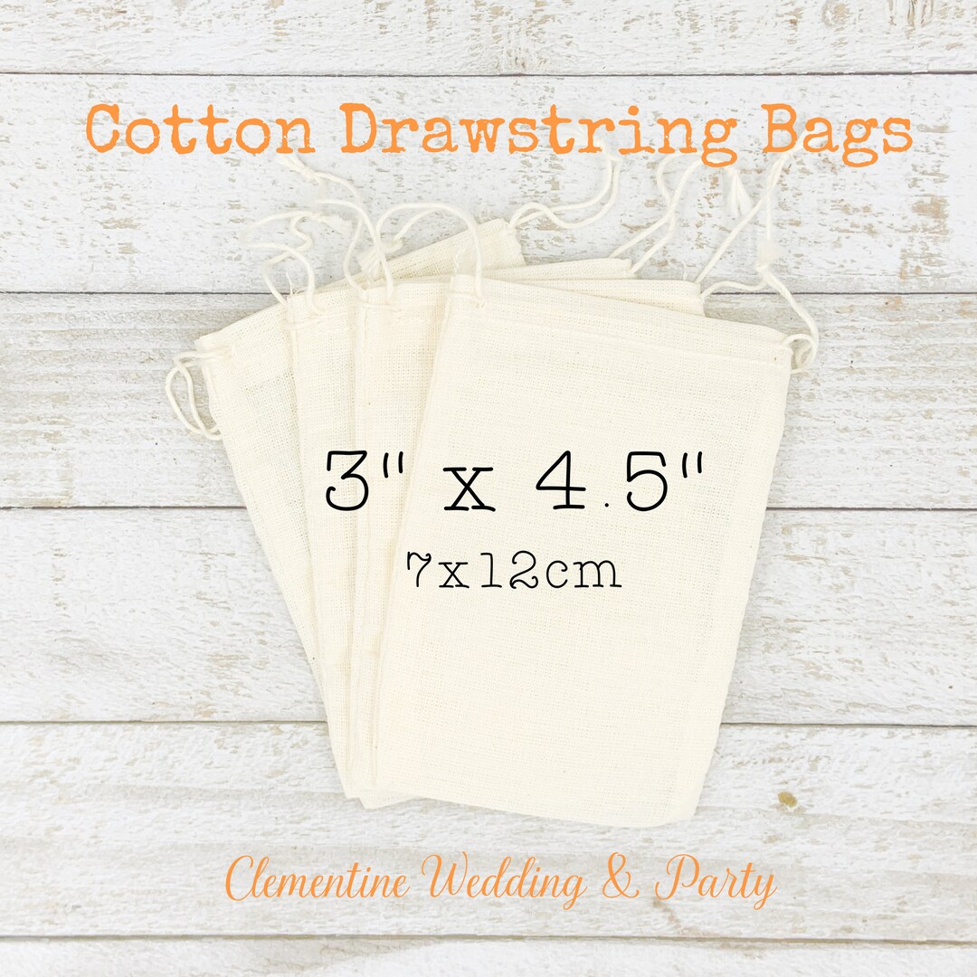 Cotton Drawstring Gift Bags Natural Cotton Bags for Party Favors Gift Wrap Product Packaging Jewelry Bag. Muslin Bags Made in USA. Etsy Canada