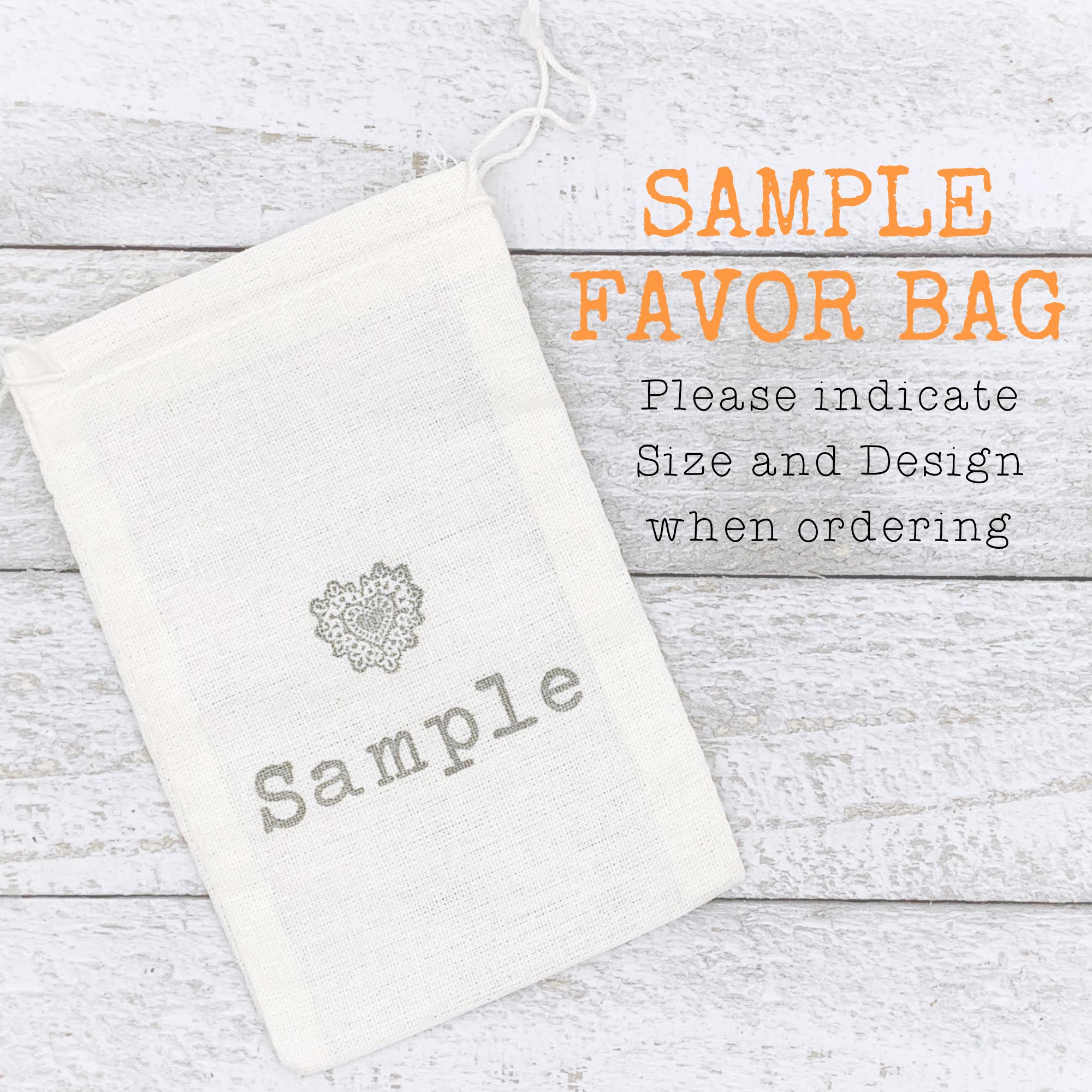 Cotton favor bags hotsell