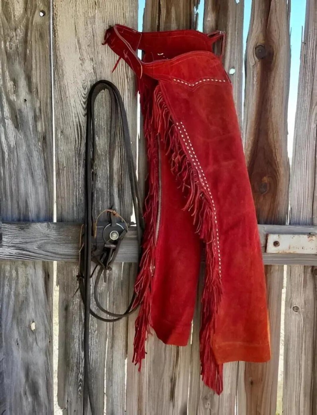 Red Chaps Women Western Wear Red Suede Leather Chap Fringes, Leather Pant Leather ...