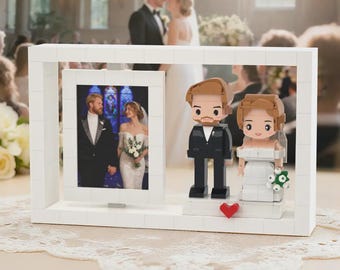 カスタム全身ブリックフィギュア：カップル、家族、ペットへのパーソナライズされた写真ギフト