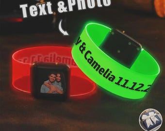 輝く思い出：カスタムLEDフォトブレスレット – あらゆるイベントにぴったりの楽しいパーティーグッズ