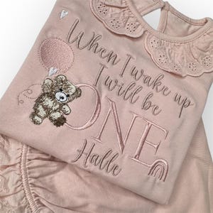 Quando eu acordar eu serei | roupas de aniversário infantil | Ursinho de pelúcia quando eu acordar