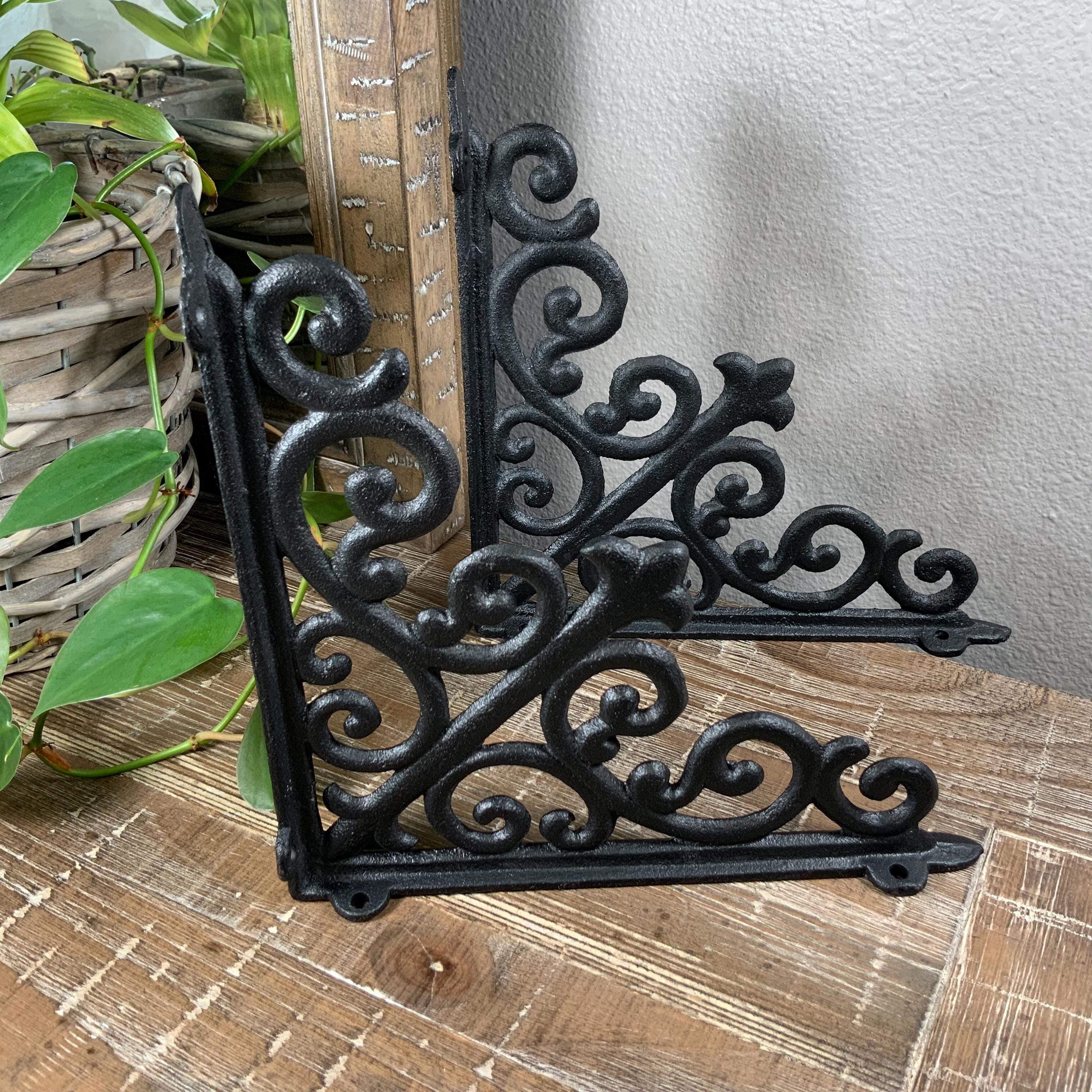 Corner Shelf Vintage Wrought Iron - Etsy