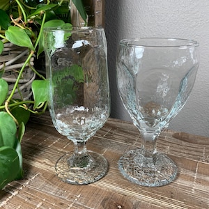 Choix - Libbey CHEVALRY trois (3) verres à bière ou deux (2) verres à eau - vintage des années 1980