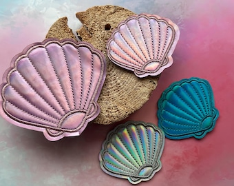 Contour Kletti Velcro Patch | Glittering Shimmering Shell | School Bag Backpack First Day of School Schoolchild Start of School