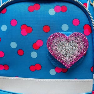 Contour Kletti Klett Patch I Glitzerndes Strass Herz I Schulranzen Rucksack Kindergarten I Schulanfang Schulkind Einschulung