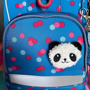 Flausch Kletti Klett Patch I Süßer Panda Plüsch I Schulranzen Rucksack Kindergarten Einschulung Schulkind