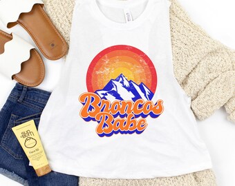 Broncos Football Women's Crop