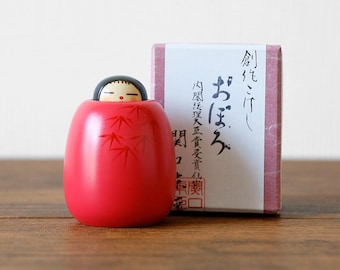 Toa Sekiguchi Kokeshi (8.5 cm), “Oboro”, Vintage Japanese Wooden Doll