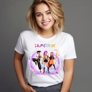 Huntrix Kpop Demon Hunters, Mira Rumi Zoey Fan Art (Digital Cricut File SVG PNG )