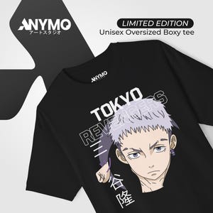 t-shirt TOKYO REVENGE takashi mitsuya T-Shirt, Anime Tee, unisex BOXI oversized