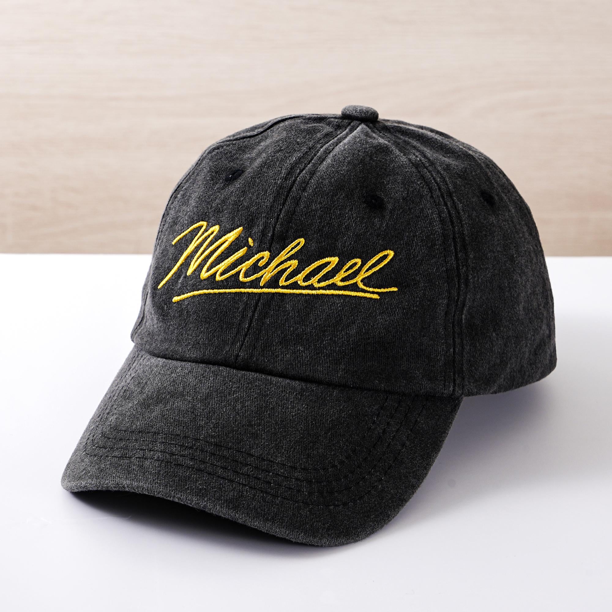 Embroidered Hat, Michael Jackson Hat, Baseball Hat, King of Pop