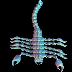 Scorpion imprimé en 3D | jouet agité | 11 pouces