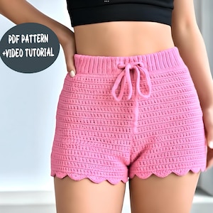 crochet shorts pattern: us terms