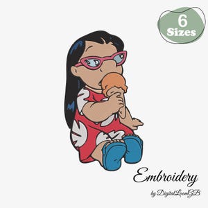 Lilo & Stitch Embroidery Design: 6 Sizes (Digital Download)
