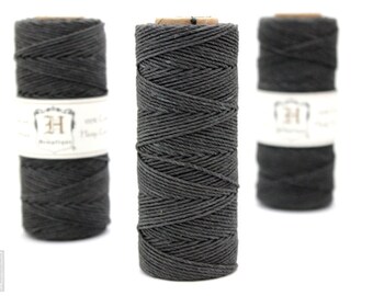 Hemptique Hemp Cord Spool 20lb 205' Gray