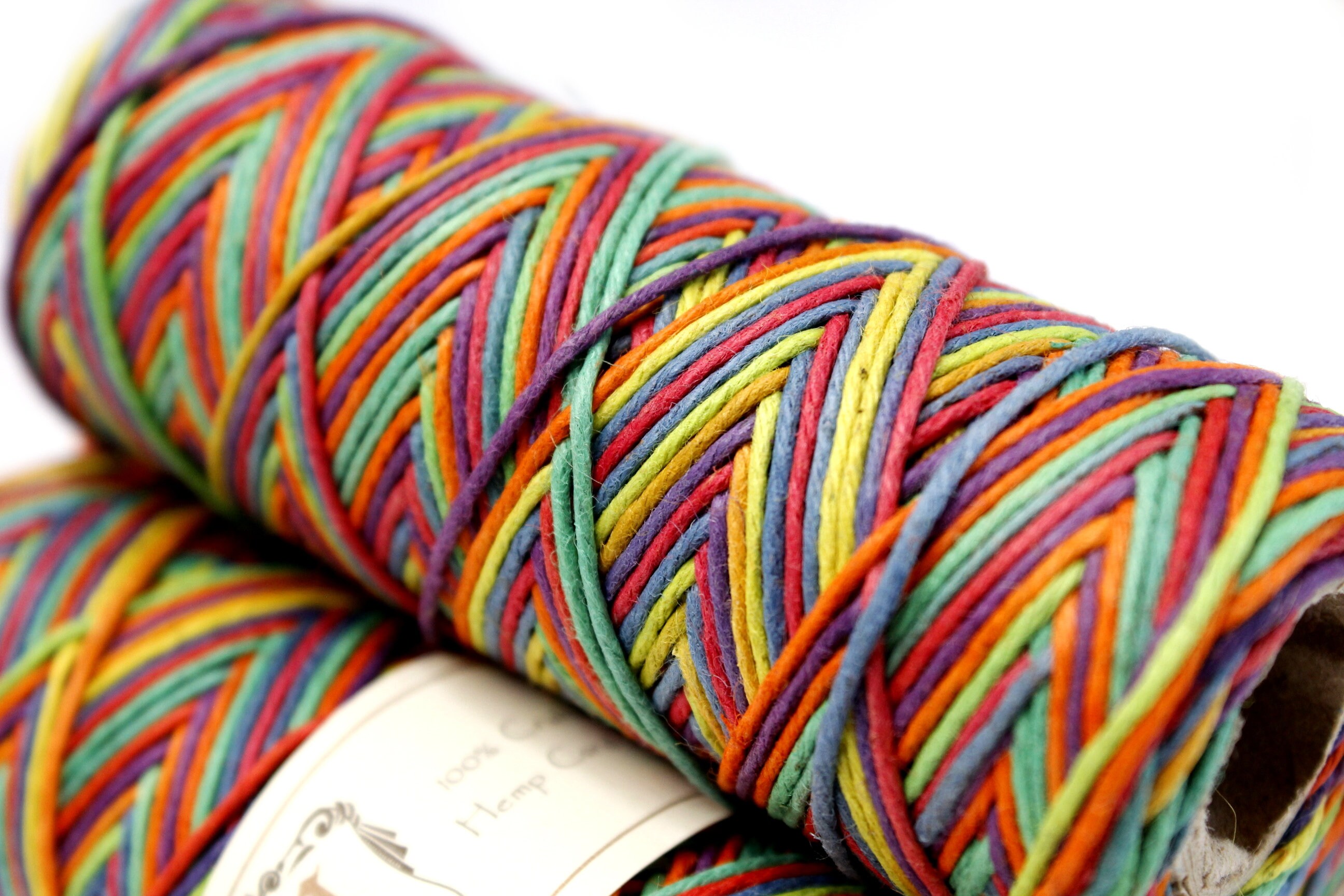 Rainbow Hemp Twine Multicolor 1mm High Quality Colored Hemp Etsy