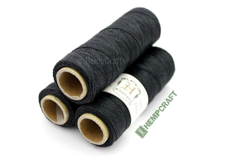 Thin Hemp Twine Black High Quality o.5mm 10lb Hemp Craft Etsy