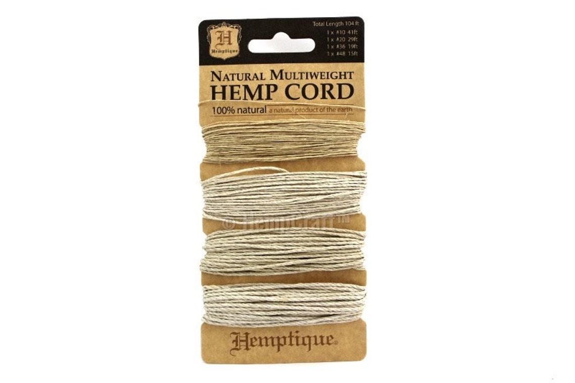 Natural Hemp Twine All Natural High Quality 1mm Card Four Etsy
