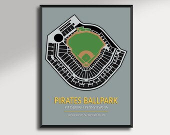 Minimalist Poster PNC Park – Vector Art of the Pittsburgh Pirates Stadium