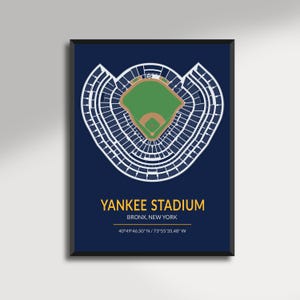 Minimalist Poster Yankee Stadium – Vector Art of the New York Yankees Stadium