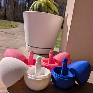 Adult Surprise Easter Egg, Funny Gag Gift, 3D Printed Novelty Easter Basket Stuffer