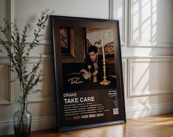 Drake Poster | Take Care Poster | 4 Colors | Album Cover Poster | High Quality Prints | Music Gift | Free USA Shipping | Rap Music Poster