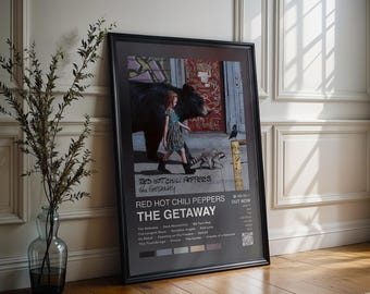 Red Hot Chili Peppers Poster | The Getaway Poster | 4 Colors | Album Cover Poster | High Quality Prints | Music Gift | Free USA Shipping
