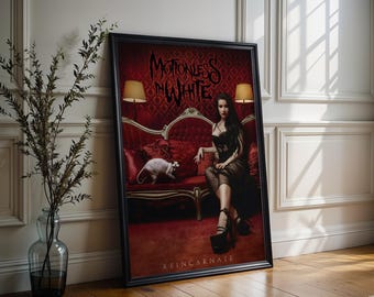Pôster Motionless in White | Pôster Reincarnate | Pôster de capa de álbum | Impressão de alta qualidade | Presentes musicais | Frete grátis para os EUA | Decoração de parede