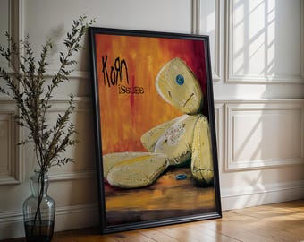 Póster de Korn / Póster de temas / Póster de música metal / Póster de portada de álbum / Impresiones de alta calidad / Envío gratuito a EE. UU. / Decoración de habitaciones / Regalos musicales