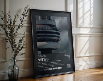 Drake Poster | Views Poster | 4 Colors | Album Cover Poster | High Quality Prints | Music Gift | Free USA Shipping | Rap Music Poster