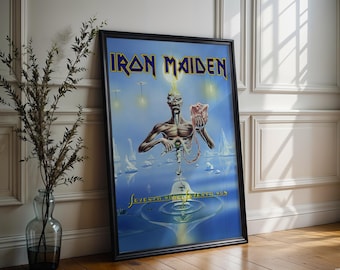 Rare Original '84 Heavy Metal Vinyl IRON MAIDEN Powerslave Record