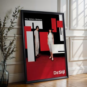 White stripes poster - Etsy 日本 ザ・ホワイト・ストライプス  The White Stripes ポスター A2