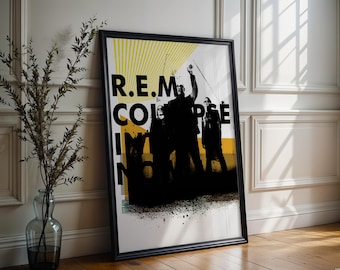 R.E.M. Poster | Collapse Into Now Poster | Album Cover Poster | High Quality Prints | Music Gifts | Free USA Shipping | Wall Decor Poster