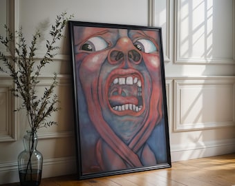 King Crimson Poster | In the Court of the Crimson King Poster | Album Cover Poster | High Quality Prints | Music Gifts | Free USA Shipping