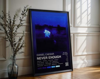 Daniel Caesar Poster | Never Enough Poster | 4 Colors | Album Cover Poster | High Quality Print | Music Gift | Free USA Shipping, R&B Poster
