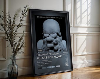 Breaking Benjamin Poster | We Are Not Alone Poster | 4 Colors | Album Cover Poster | High Quality Prints | Music Gift | Free USA Shipping