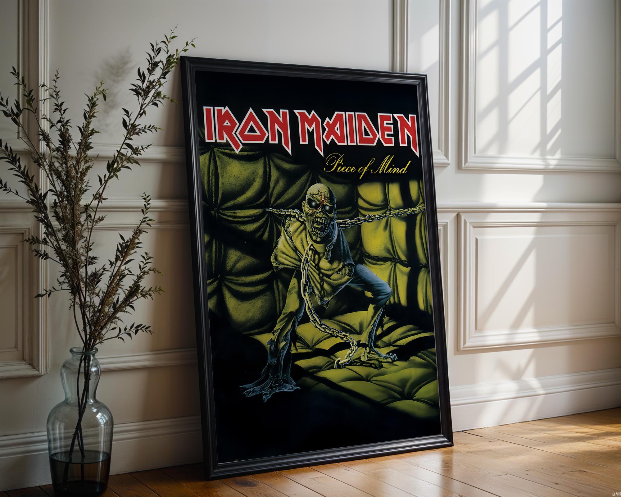 Discover Iron Maiden Poster | Piece of Mind Poster | Metal Music Poster | Album Cover Poster