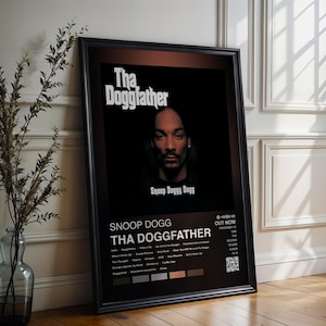Snoop Dogg Poster | Tha Doggfather Poster | 4 Colors | Album Cover Poster | High Quality Prints | Music Gift | Free USA Shipping