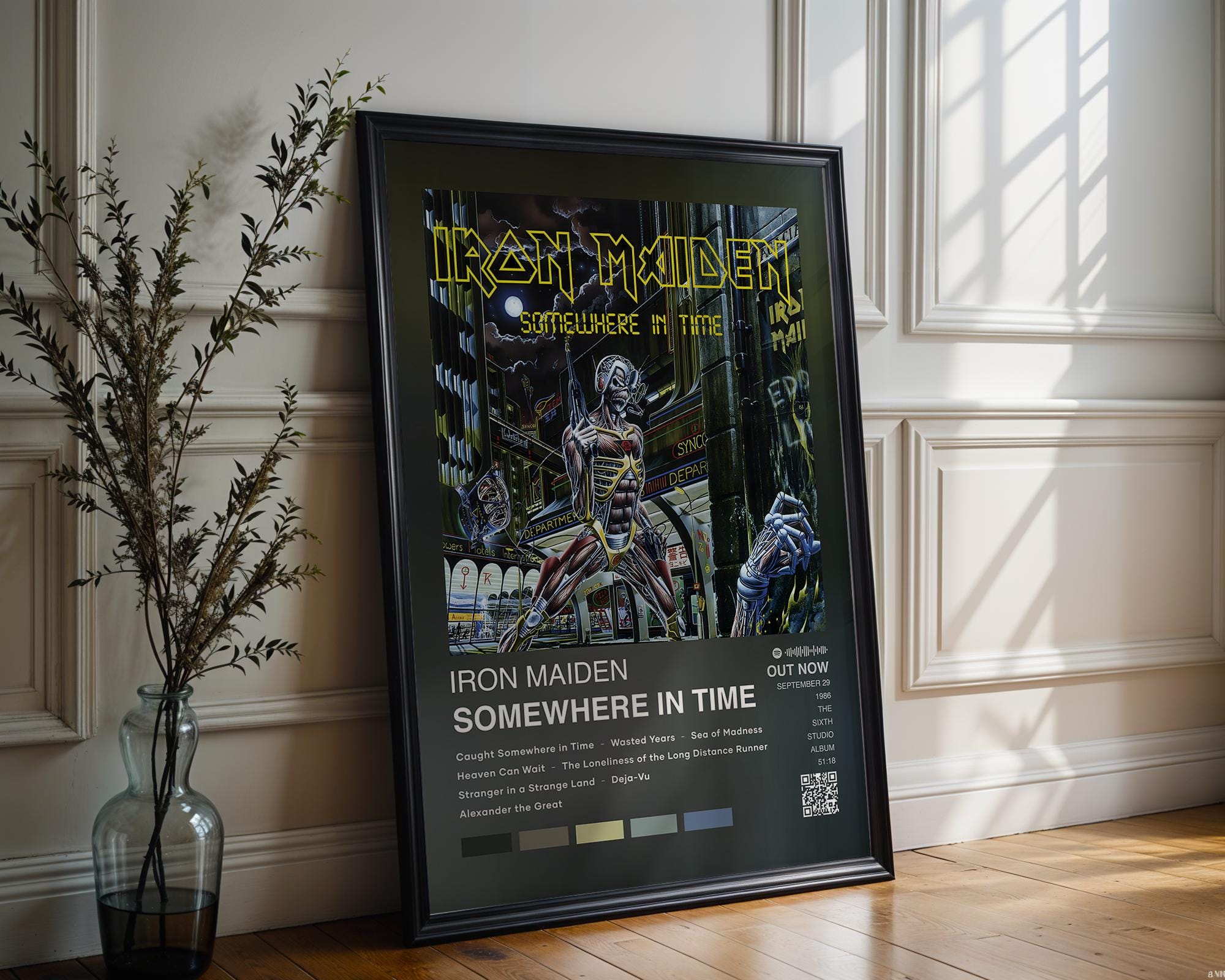 Iron Maiden. Somewhere in Time Poster - Etsy
