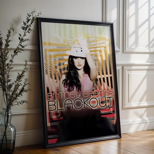 Britney Spears Poster | Blackout Poster | Album Cover Poster | High Quality Prints | Music Gift | Free USA Shipping | Music Decor