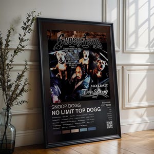 Snoop Dogg Poster | No Limit Top Dogg Poster | 4 Colors | Album Cover Poster | High Quality Prints | Music Gift | Free USA Shipping