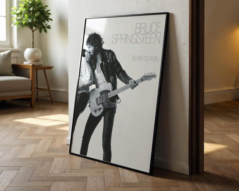 Bruce Springsteen Poster | Born to Run Poster | Album Cover Poster ...