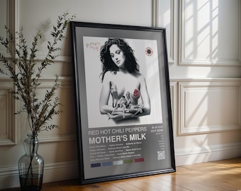 Red Hot Chili Peppers Poster | Mother's Milk Poster | 4 Colors | Album Cover Poster | High Quality Prints | Music Gift | Free USA Shipping