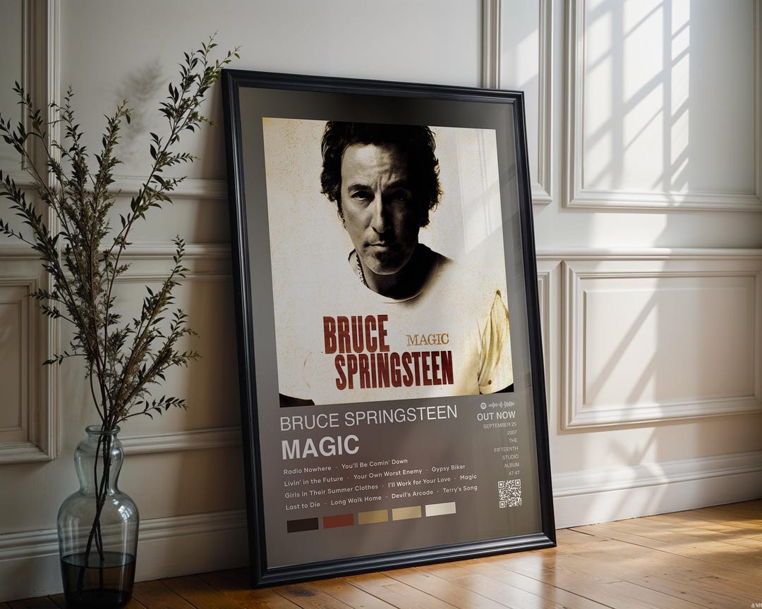 Bruce Springsteen Poster | Magic Poster | 4 Colors | Album Cover Poster ...